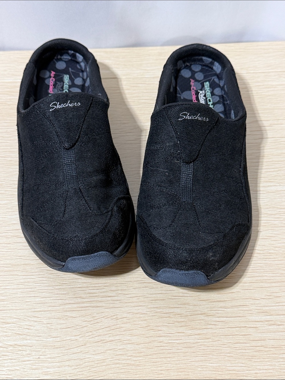 Skechers Women's Black Slip-On Moccasin Sneakers